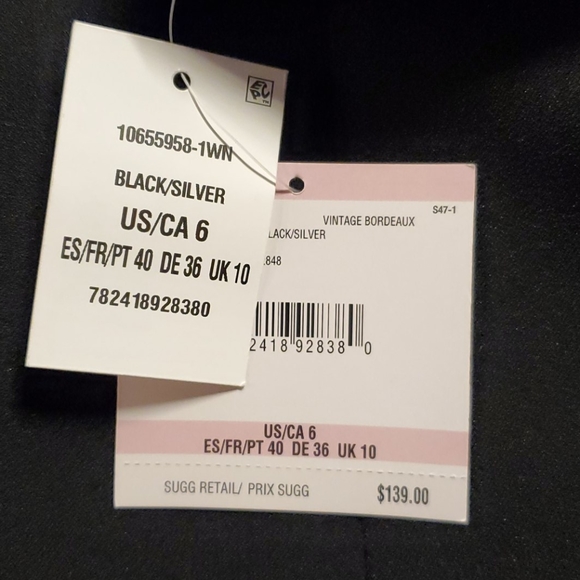 Kasper Black Crepe Embroidered Jacket Blazer NEW - Picture 8 of 8